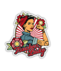 Dekal Trucker Lady - Tattoo/Roses