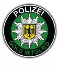 Dekal Polizei Gold Mitglied