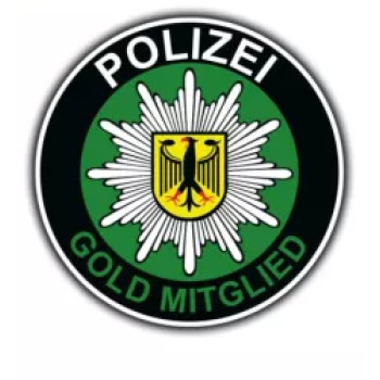 Dekal Polizei Gold Mitglied