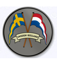 Dekal flaggor Sweden - Holland