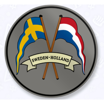 Dekal flaggor Sweden - Holland