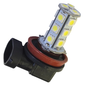 LED-lampa H11 xenonvit 18 SMD 12V