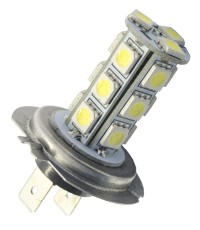 Ledlampa H7 xenonvit 18 SMD 12V