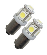 Diodlampa H6W xenonvit 5 SMD