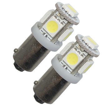 Diodlampa H6W xenonvit 5 SMD