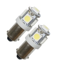 Diodlampa 5 dioder BA9s - Xenonvit 12V