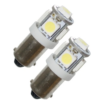 Diodlampa 5 dioder BA9s - Xenonvit 12V