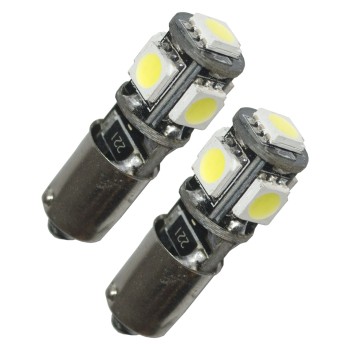 LEDlampa xenonvit 5 LED canbus 12V