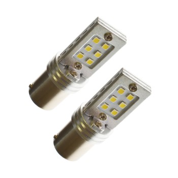 Diodlampa vit 12 x samsungdioder BA15s 12V