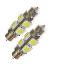 LED lampa xenonvit 36 mm 8 SMD 12V