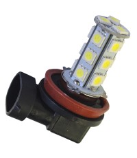 Ledlampa H11, 24V, xenonvit 18 SMD