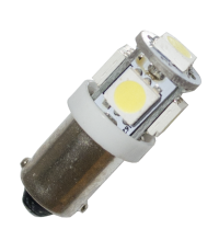 Diodlampa 5 x SMD BA9s - Xenonvit