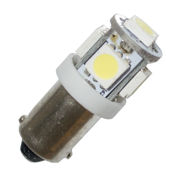 Diodlampa 5 x SMD BA9s - Xenonvit