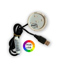 Poppybelysning RGB usb 12-24V 