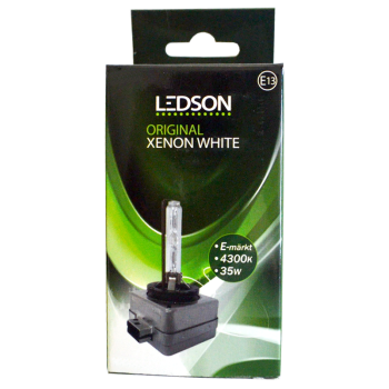 LEDSON xenonlampa 35W - D1S & 4300K "Original Xenon White" (E-märkt)