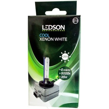 LEDSON xenonlampa 35W - D1S & 5500K "Cool Xenon White" (E-märkt)