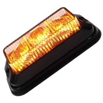 Blixtljus 3 LED, vinklade dioder, ECE R65 - - Orange