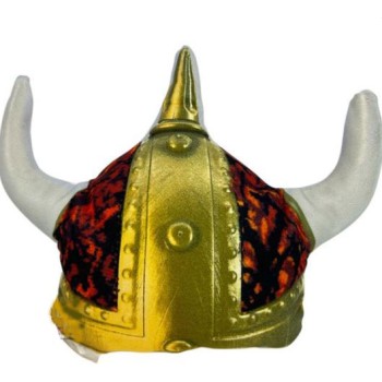 Kudde Viking hatt röd pluche