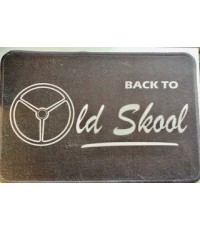 Golvmatta Back to oldskool svart