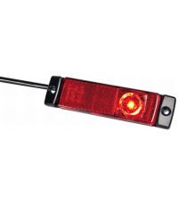 Hella baklykta LED m reflex 24V röd