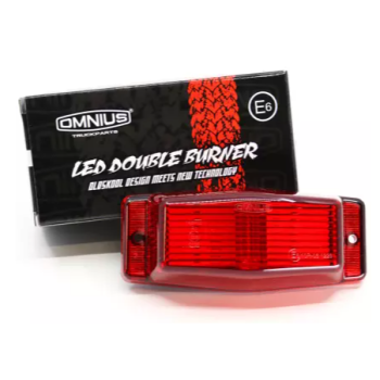 Double Burner Omnius LED röd