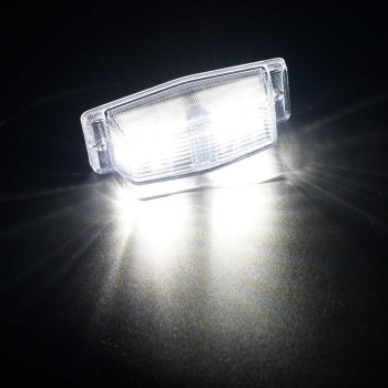 Double Burner LED Omnius  orange/vitt ljus med transparent glas