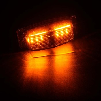 Double Burner LED Omnius  orange/vitt ljus med rökfärgat glas