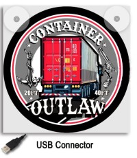 Ljusskylt Deluxe Container Outlaw