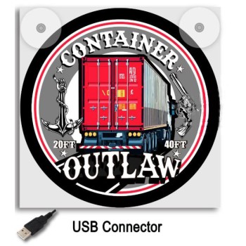 Ljusskylt Deluxe Container Outlaw
