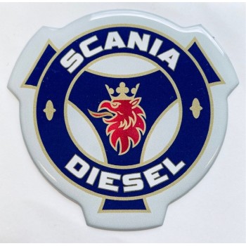 Dekal Emblem Scania diesel vit