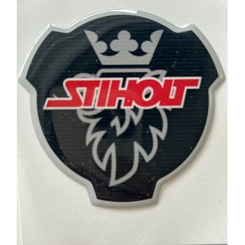 Emblem Stiholt i plast