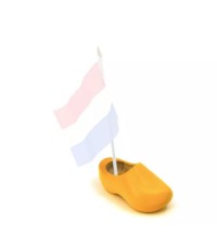 Tofflor holländska miniatyr med hål för bordsflagga