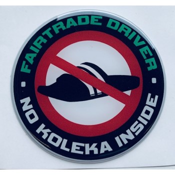 Dekal Fairtrade - No koleka 3D