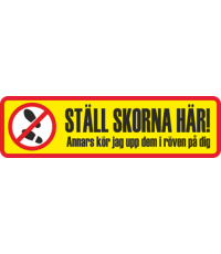 Dekal ställ skorna här